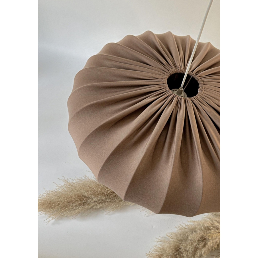 Lampa wisząca na lince CAFEE 1xE27/40W/230V śr. 66 cm brązowa