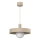 Lampa wisząca na lince CANAN 1xE27/15W/230V śr. 40 cm beżowa