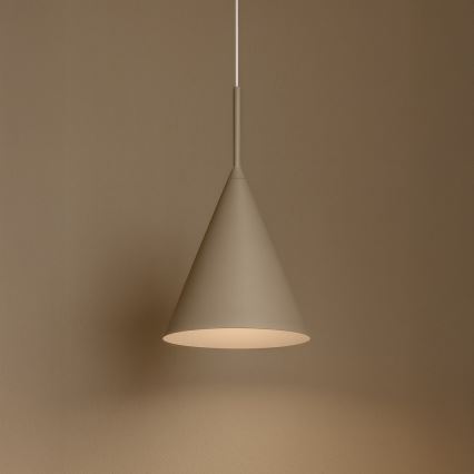 Lampa wisząca na lince CAPITAL 1xGX53/15W/230V śr. 17 cm taupe