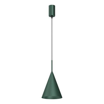 Lampa wisząca na lince CAPITAL 1xGX53/15W/230V, śr. 17 cm, zielona