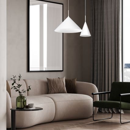 Lampa wisząca na lince CAPITAL 1xGX53/15W/230V śr. 46 cm biała