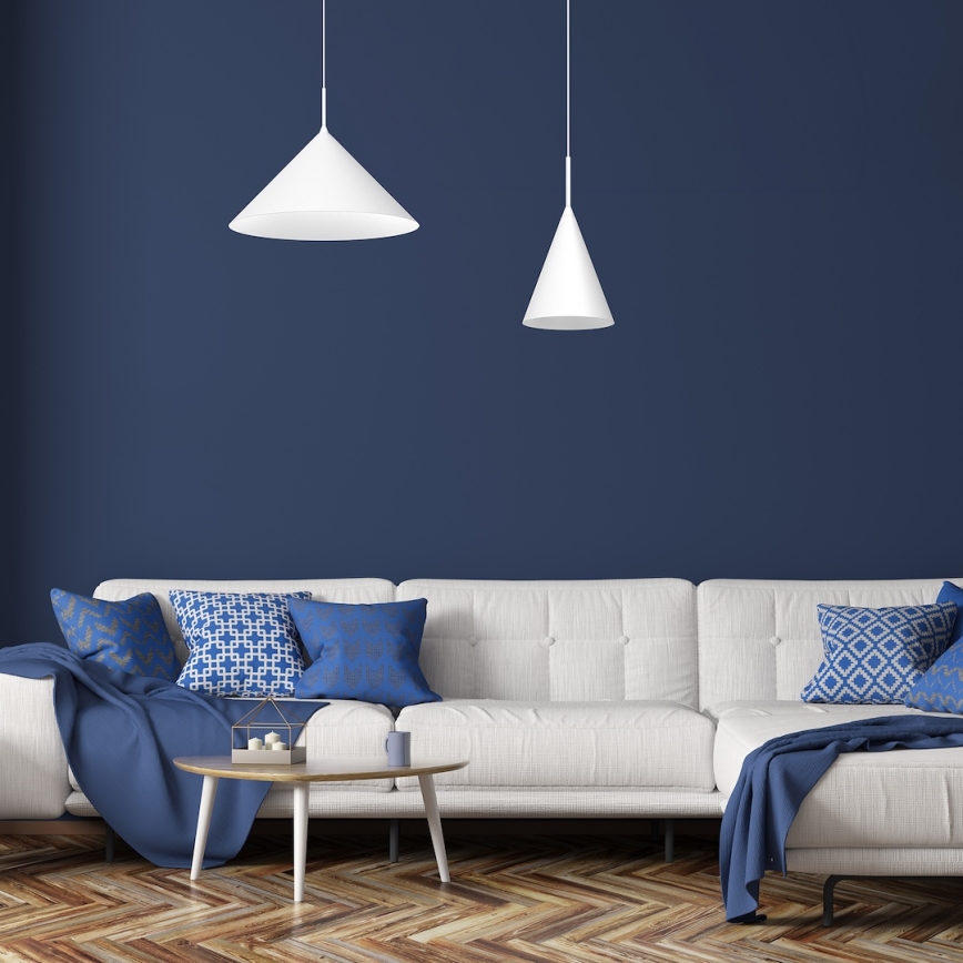 Lampa wisząca na lince CAPITAL 1xGX53/15W/230V śr. 46 cm biała