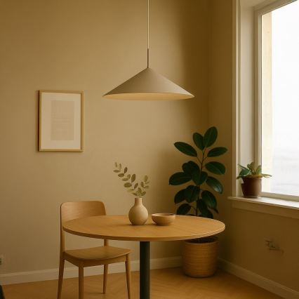 Lampa wisząca na lince CAPITAL 1xGX53/15W/230V śr. 60 cm beżowa