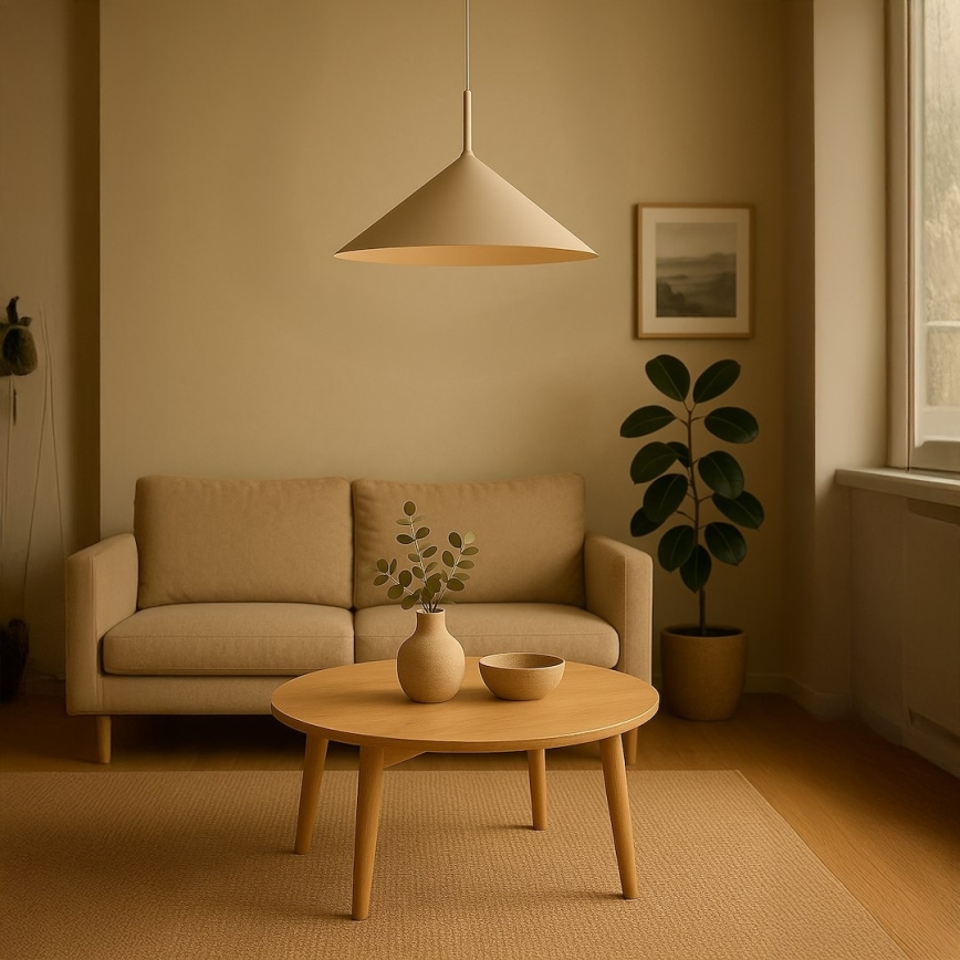 Lampa wisząca na lince CAPITAL 1xGX53/15W/230V śr. 60 cm beżowa