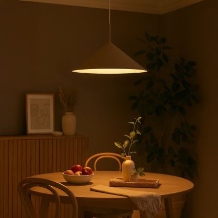 Lampa wisząca na lince CAPITAL 1xGX53/15W/230V śr. 60 cm beżowa