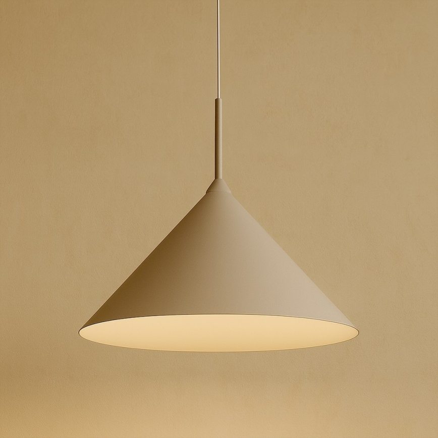 Lampa wisząca na lince CAPITAL 1xGX53/15W/230V średnica 46 cm beżowa