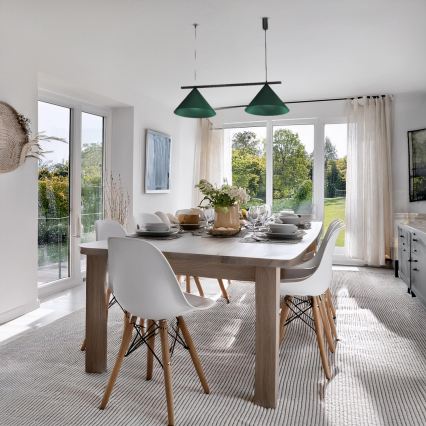 Lampa wisząca na lince CAPITAL 2x GX53/15W/230V zielona