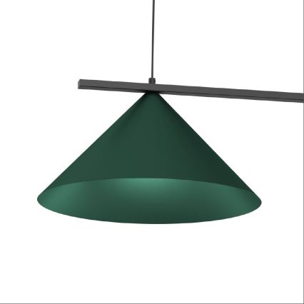 Lampa wisząca na lince CAPITAL 2x GX53/15W/230V zielona