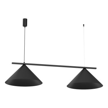 Lampa wisząca na lince CAPITAL 2xGX53/15W/230V czarna
