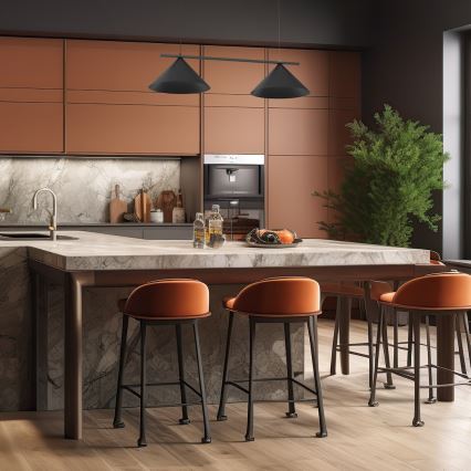 Lampa wisząca na lince CAPITAL 2xGX53/15W/230V czarna