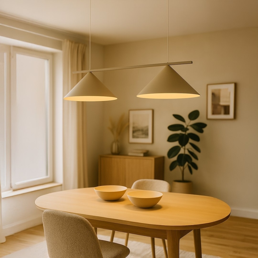 Lampa wisząca na lince CAPITAL 2xGX53/15W/230V taupe