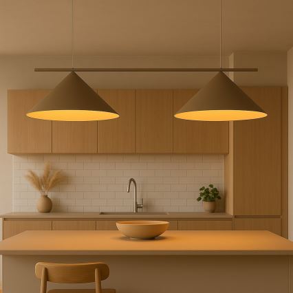 Lampa wisząca na lince CAPITAL 2xGX53/15W/230V taupe