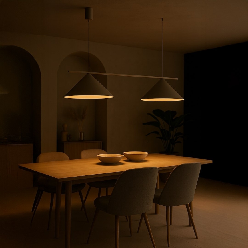 Lampa wisząca na lince CAPITAL 2xGX53/15W/230V taupe