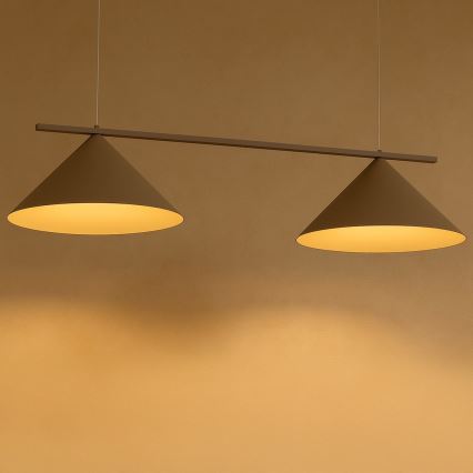 Lampa wisząca na lince CAPITAL 2xGX53/15W/230V taupe