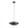 Lampa wisząca na lince CEROTI 1xE27/15W/230V brązowa