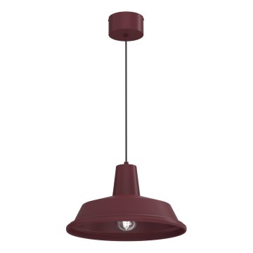 Lampa wisząca na lince CLASS 1xE27/15W/230V bordowa