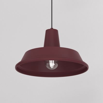 Lampa wisząca na lince CLASS 1xE27/15W/230V bordowa