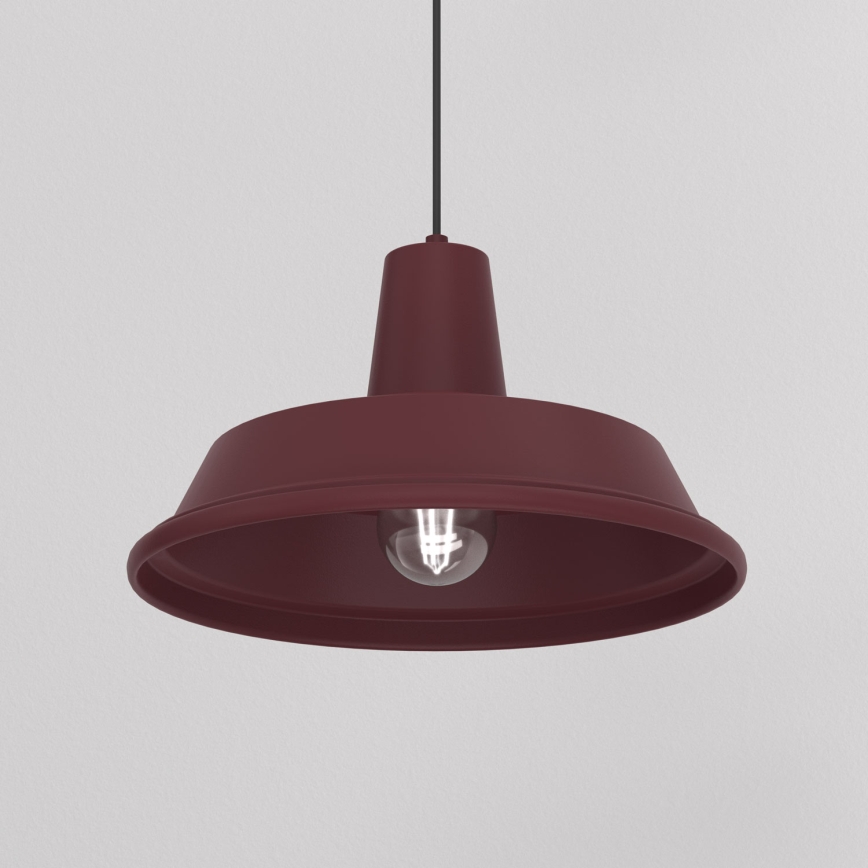 Lampa wisząca na lince CLASS 1xE27/15W/230V bordowa