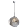 Lampa wisząca na lince CRUMPLED 1xE27/24W/230V Ø 36 cm przydymiona