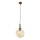 Lampa wisząca na lince CRUMPLED 1xE27/40W/230V brązowa/beżowa