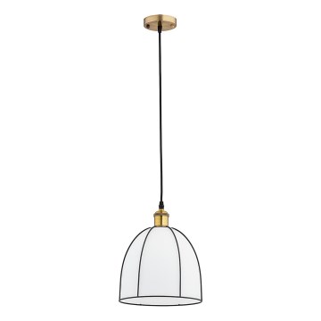 Lampa wisząca na lince DAVE 1xE27/15W/230V złota/czarna