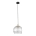 Lampa wisząca na lince DEVI 1xE27/15W/230V czarna/przezroczysta