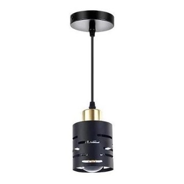 Lampa wisząca na lince ELEN 1xE27/35W/230V czarny/złoty