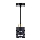 Lampa wisząca na lince ELEN 1xE27/35W/230V czarny/złoty