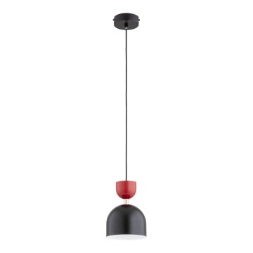 Lampa wisząca na lince ENTORI 1xE27/15W/230V czarny/czerwony