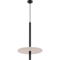 Lampa wisząca na lince FELTRO 1xG9/8W/230V czarna/kremowa