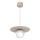 Lampa wisząca na lince FLAT 1xE27/15W/230V beżowa