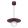 Lampa wisząca na lince FLAT 1xE27/15W/230V bordowa