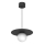 Lampa wisząca na lince FLAT 1xE27/15W/230V czarna