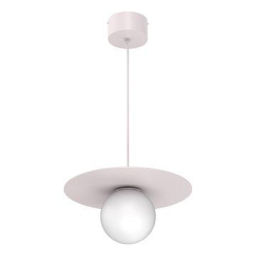 Lampa wisząca na lince FLAT 1xE27/15W/230V kremowa