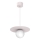 Lampa wisząca na lince FLAT 1xE27/15W/230V kremowa