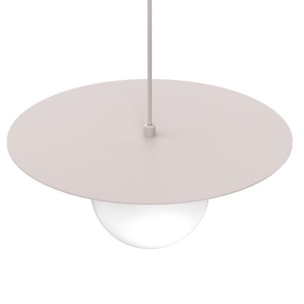 Lampa wisząca na lince FLAT 1xE27/15W/230V kremowa