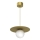Lampa wisząca na lince FLAT 1xE27/15W/230V złota