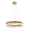 Lampa wisząca na lince FROZI LED/32W/230V, śr. 50 cm, złota
