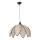 Lampa wisząca na lince FUME 1xE27/40W/230V śr. 40 cm czarna/beżowa