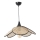 Lampa wisząca na lince FUME 1xE27/40W/230V Ø 45 cm czarna/beżowa