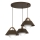 Lampa wisząca na lince FUNDA 3xE27/15W/230V brązowa