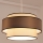 Lampa wisząca na lince GRACE 1xE27/60W/230V, śr. 40 cm, kremowa/szara