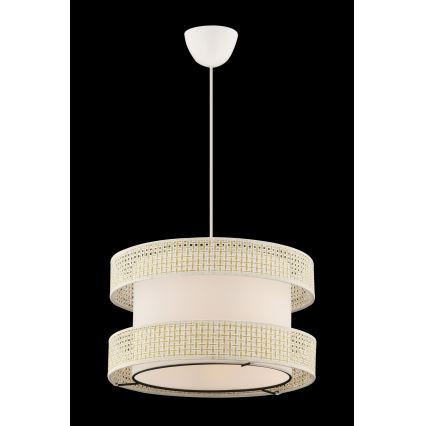 Lampa wisząca na lince HALO 1xE27/60W/230V kremowa