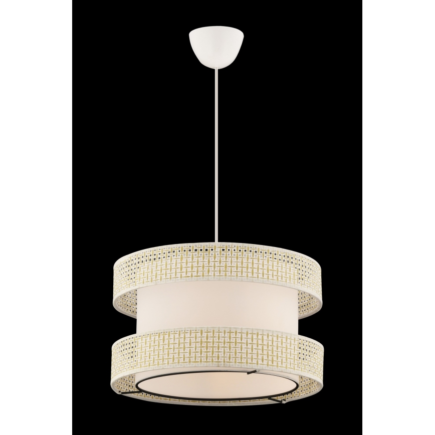 Lampa wisząca na lince HALO 1xE27/60W/230V kremowa