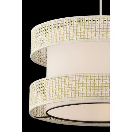 Lampa wisząca na lince HALO 1xE27/60W/230V kremowa