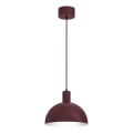 Lampa wisząca na lince HANDA 1xE27/15W/230V bordowa