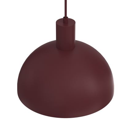 Lampa wisząca na lince HANDA 1xE27/15W/230V bordowa