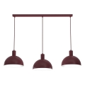 Lampa wisząca na lince HANDA 3xE27/15W/230V bordowa