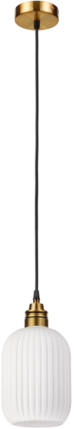 Lampa wisząca na lince HECTOR 1xE27/15W/230V śr. 14 cm