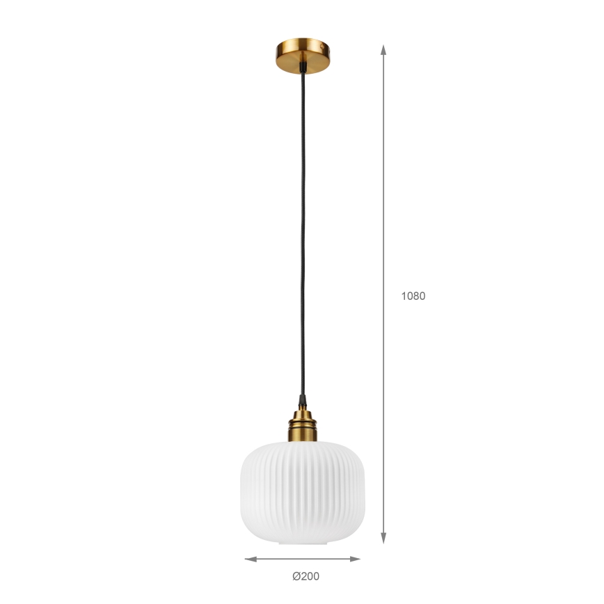 Lampa wisząca na lince HECTOR 1xE27/15W/230V śr. 20 cm